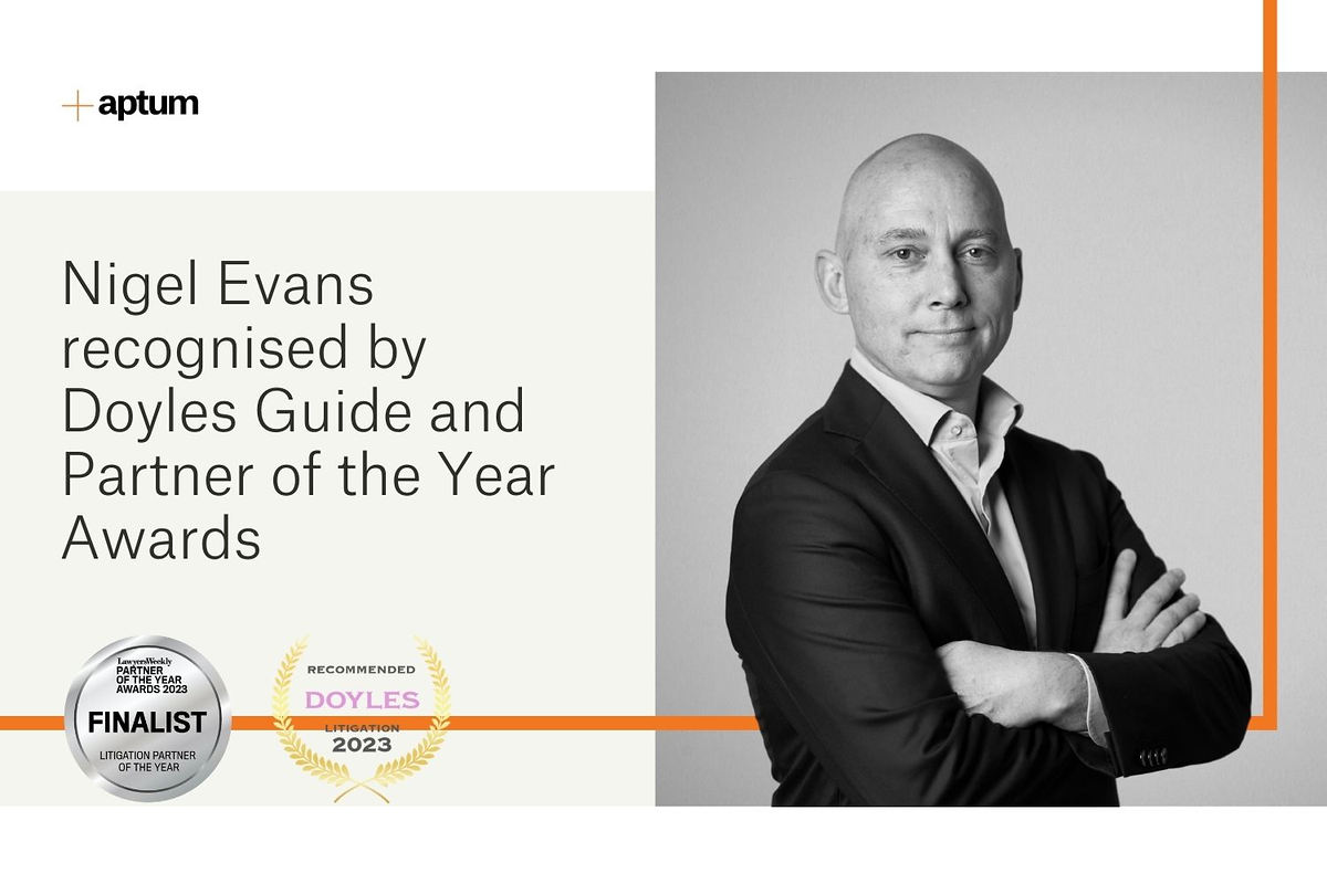 Nigel Evans recognised by Doyles Guide and Partner of the Year Awards